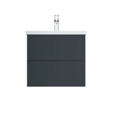 Тумба с раковиной AM.PM Gem 60 подвесная, графит