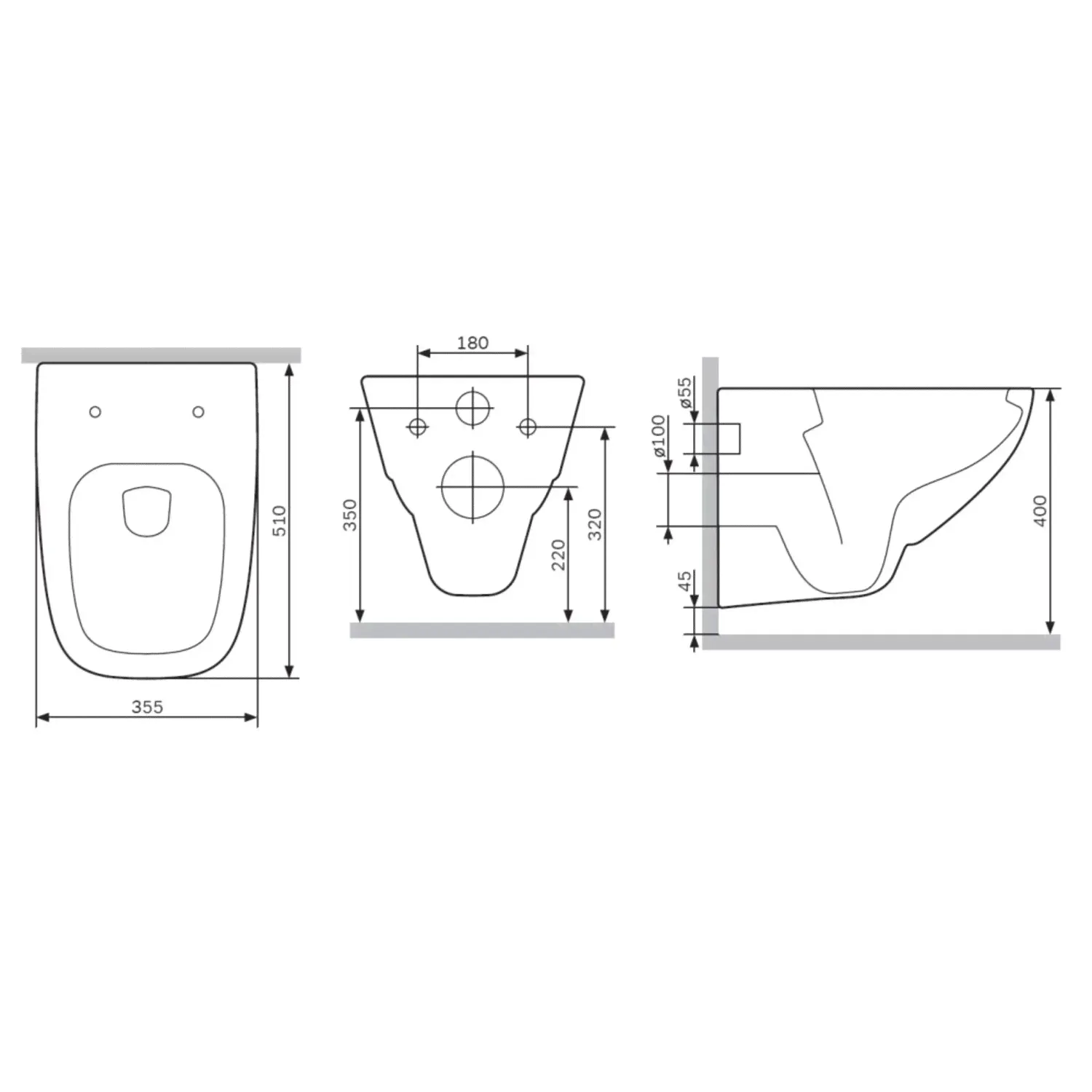 Унитаз подвесной AM-PM X-Joy S FlashClean C851701SC-3