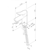 Смеситель для раковины черный AM.PM X-Joy F85A02122