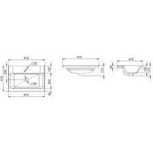 Раковина встраиваемая Am.Pm Gem M90WCC0602WG