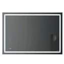 Зеркало Am.Pm Gem 100 с LED-подсветкой, часами и косметическим зеркалом