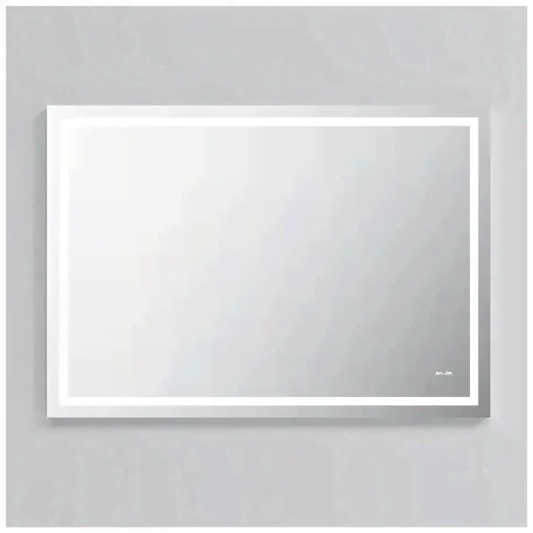 Am.Pm Gem Зеркало с led-подсветкой по периметру, 100х70h, цвет: серебристый M91AMOX1001WG